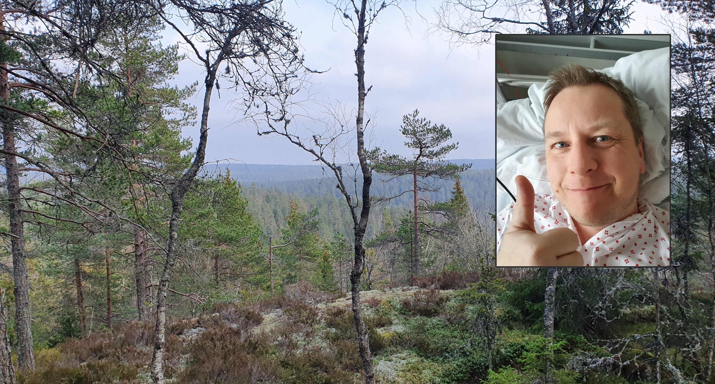 Einar Bolstad brakk beinet på tur i skogen