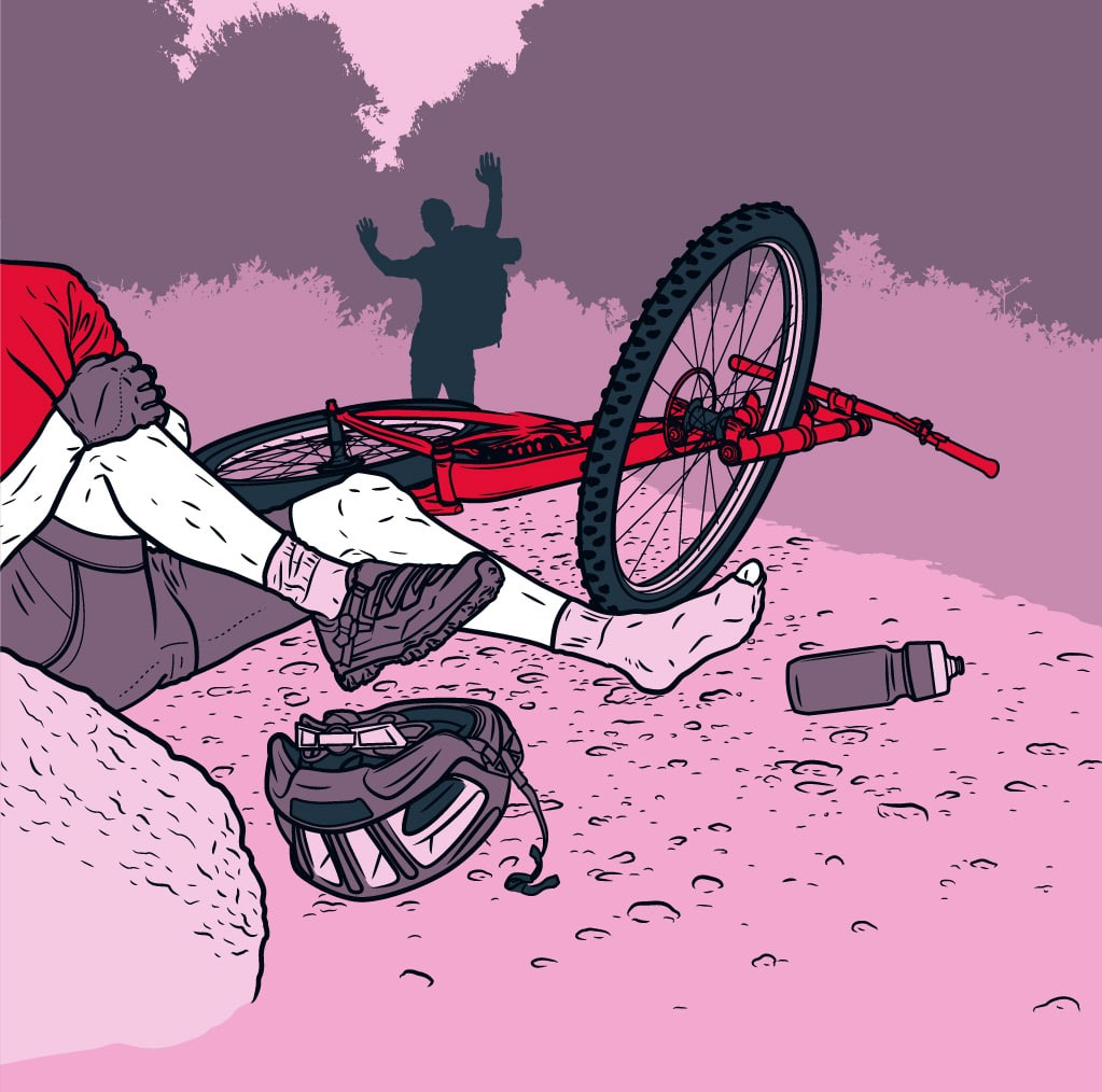 Ulykke på sykkel