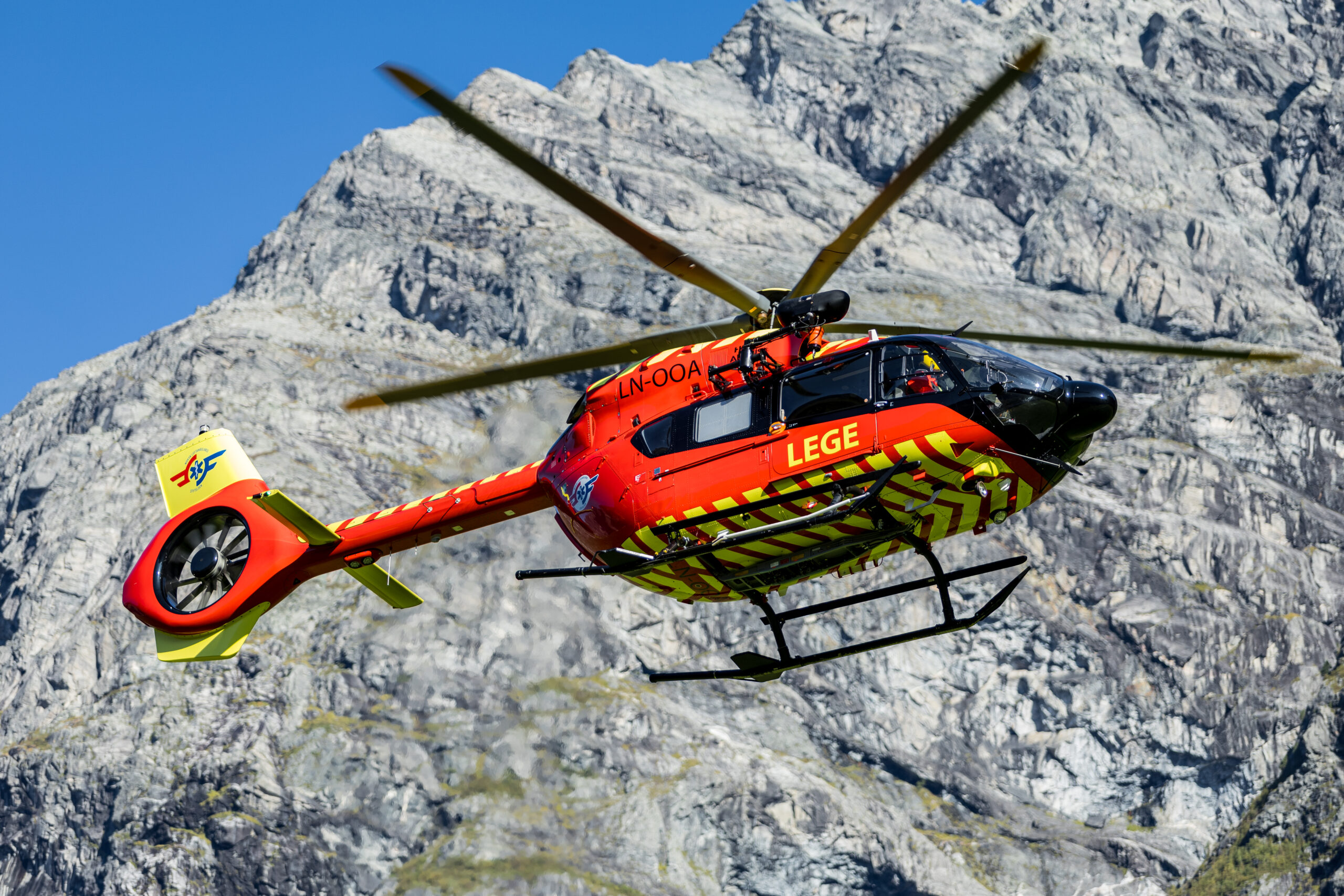 The Norwegian Air Ambulance Foundation's Research and Development Helicopter. 