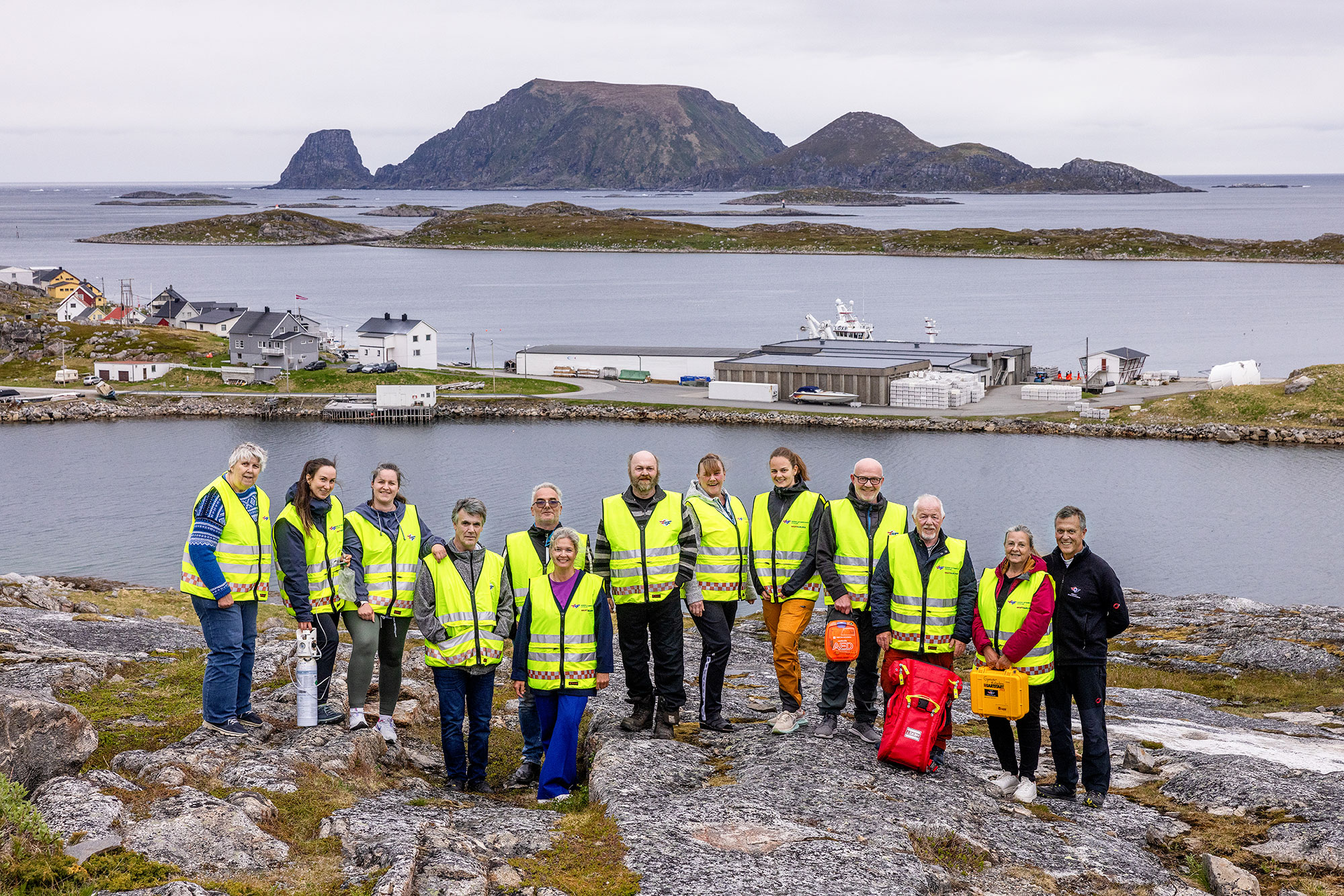 Innbyggere i Gjesvær i Finnmark lærer hvordan liv kan reddes
