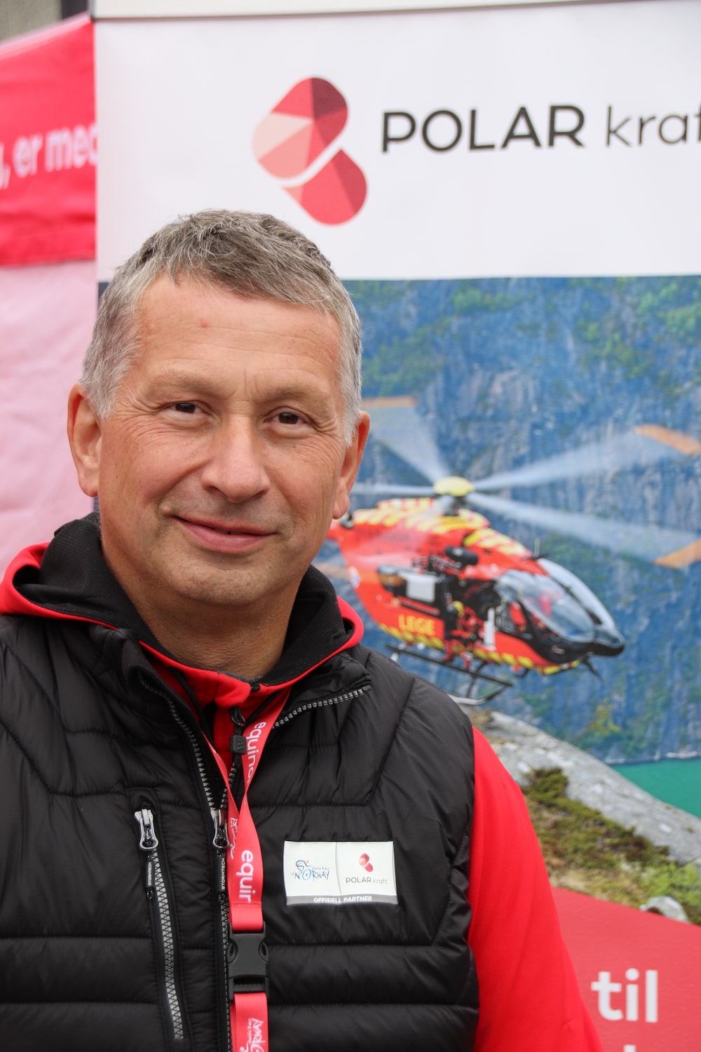 Kraftig respons. Administrerende direktør i Polar Kraft, Herold Myrland, er svært glad for responsen på «Luftambulansestrøm».  Foto: Erland Kroken 