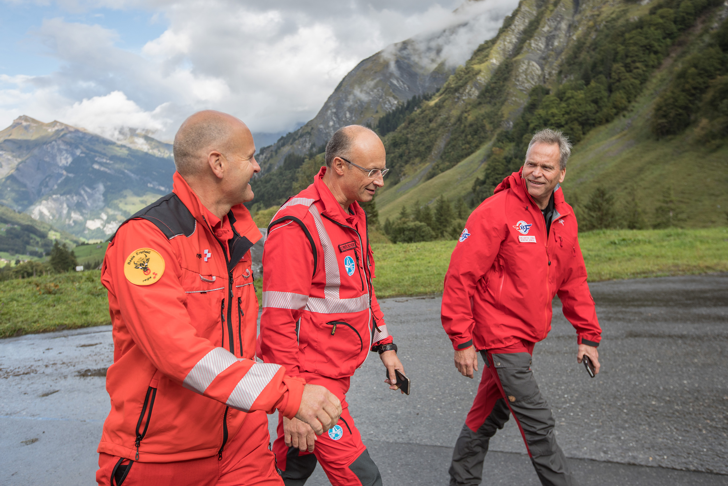 På besøk hos den sveitsiske luftambulansetjenesten Rega for å utveksle lærdom og erfaringer