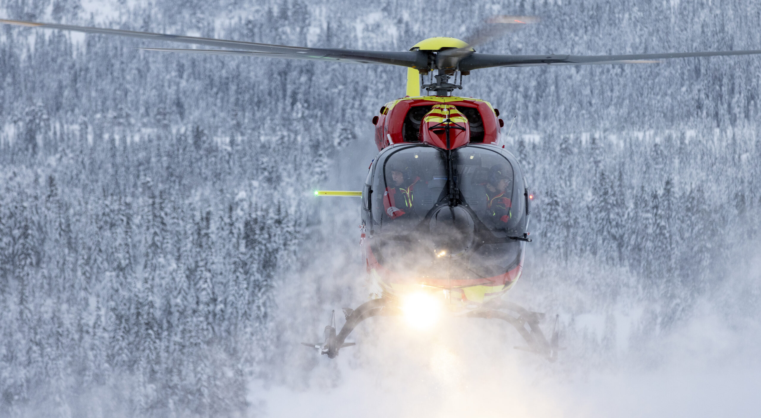 Utviklingshelikopteret i vinterlandskap