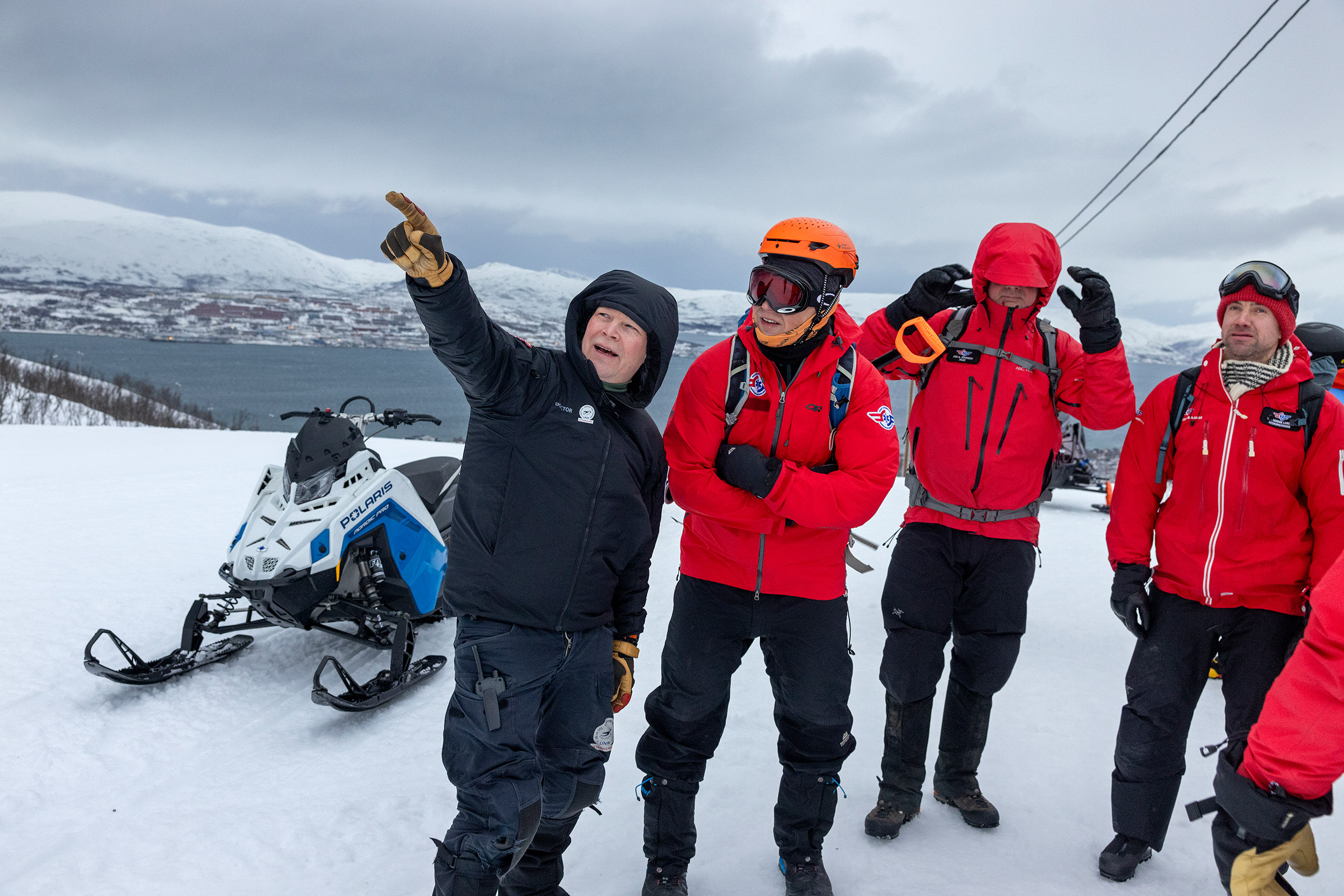 Bård Rannestad og helikoptercrew