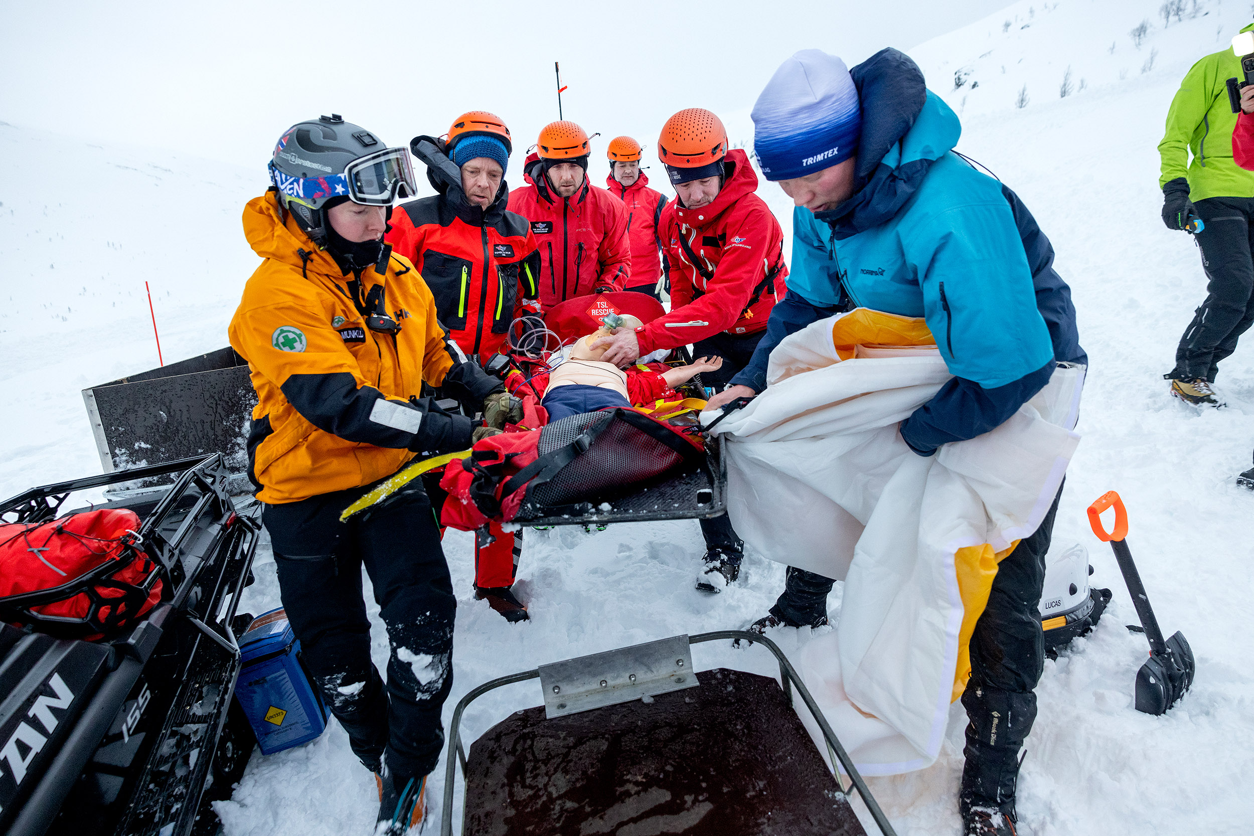 Helikoptercrew trener. HEMS Camp Tromsø 2025.