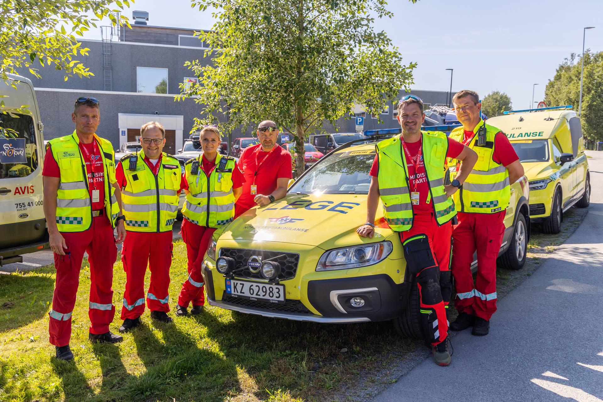 Helsepersonell på Arctic Race of Norway