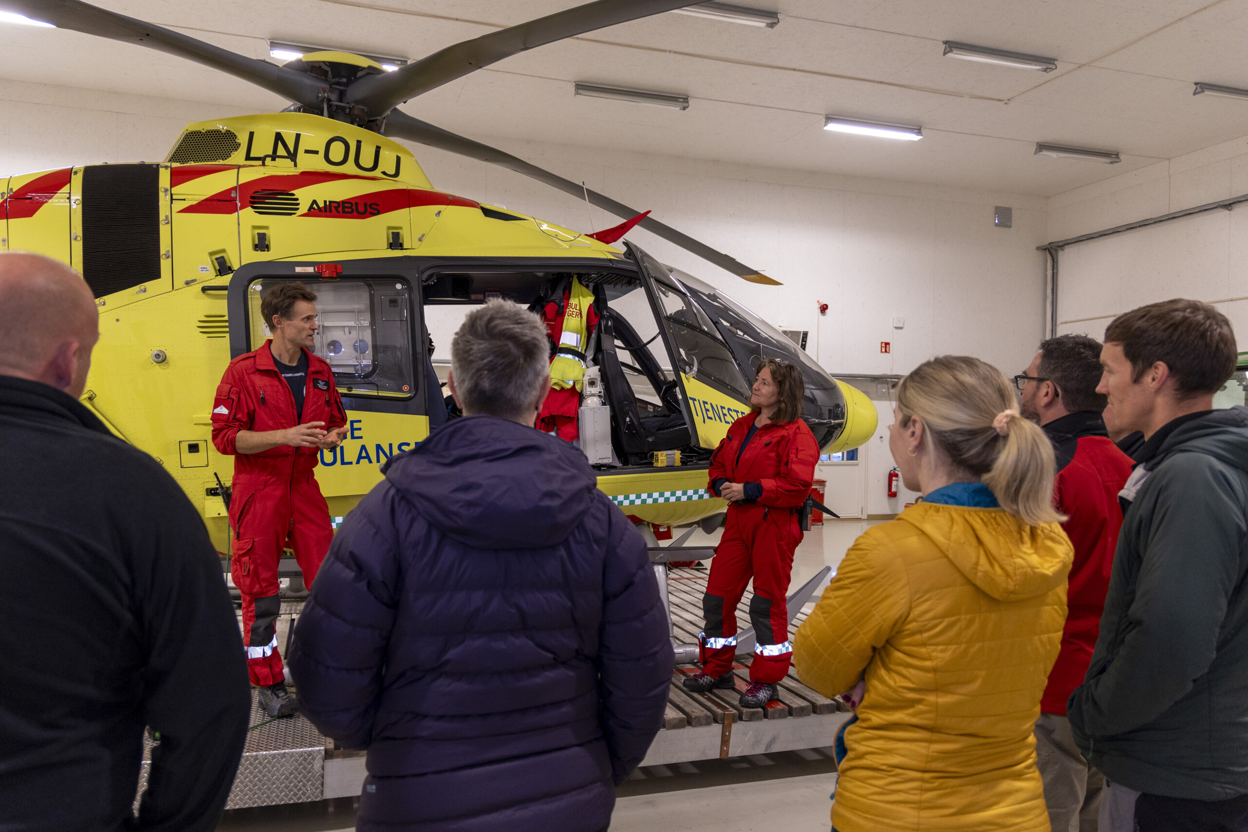 The participants visited the HEMS base in Ål, Norway, to which they were invited by their on-call colleagues.