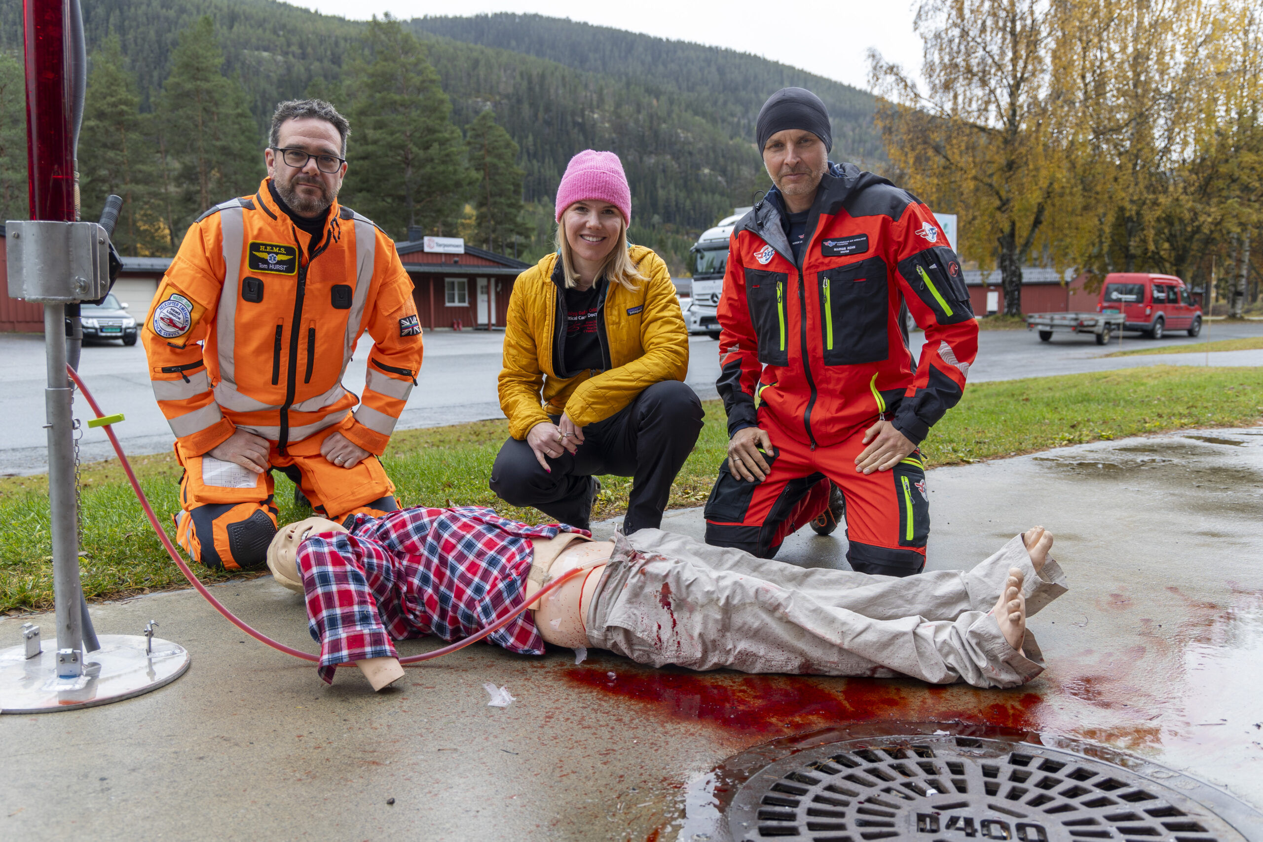 Marius Rehn, Tom Hurst and Laura Owen. 