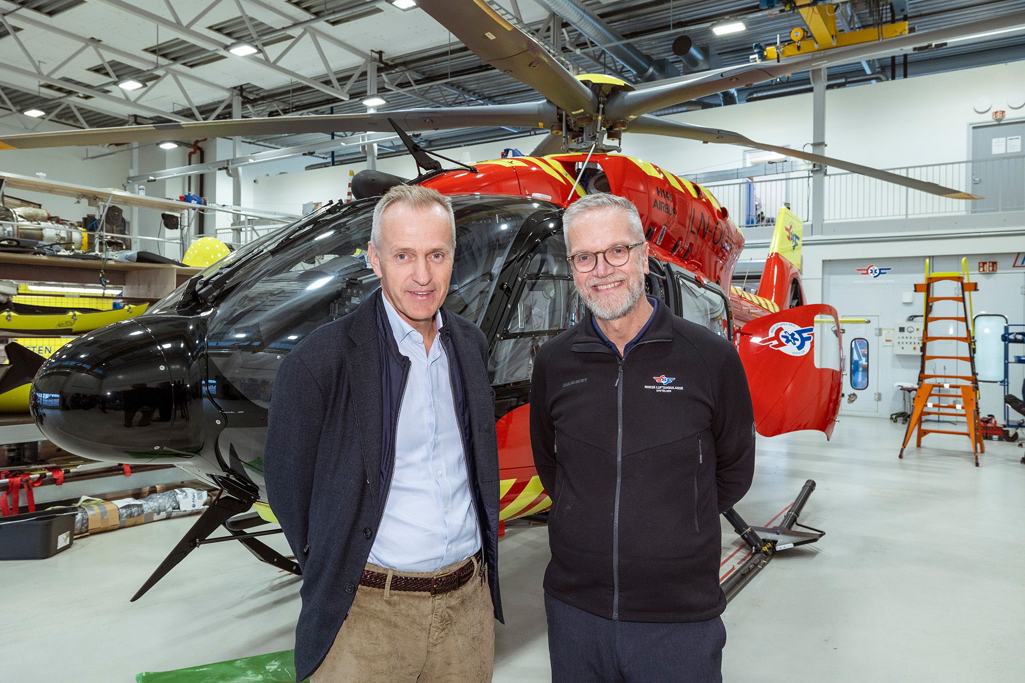 Orklas konsernsjef, Nils Selte, og Erland Kroken