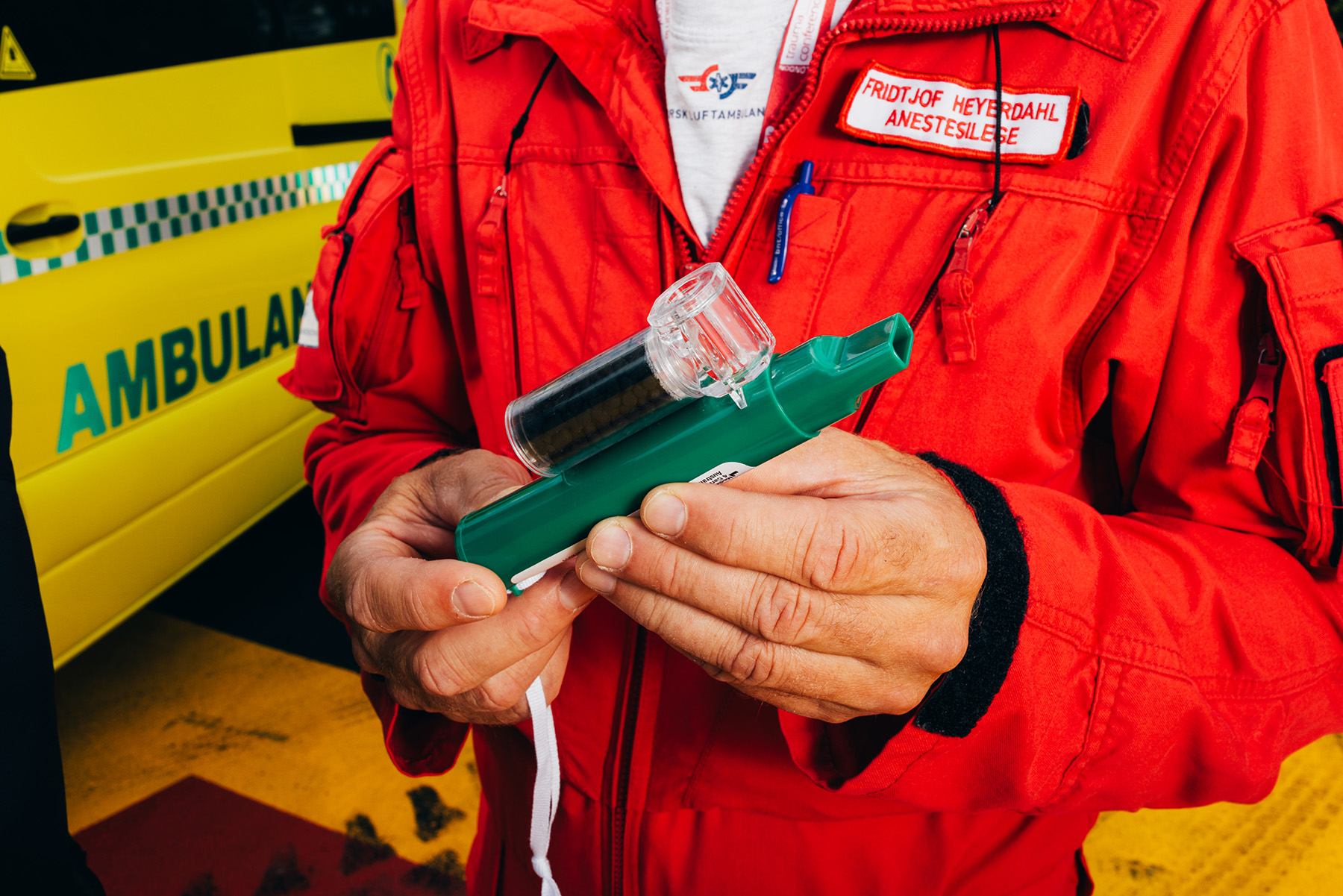 Pipe med metoksyfluran