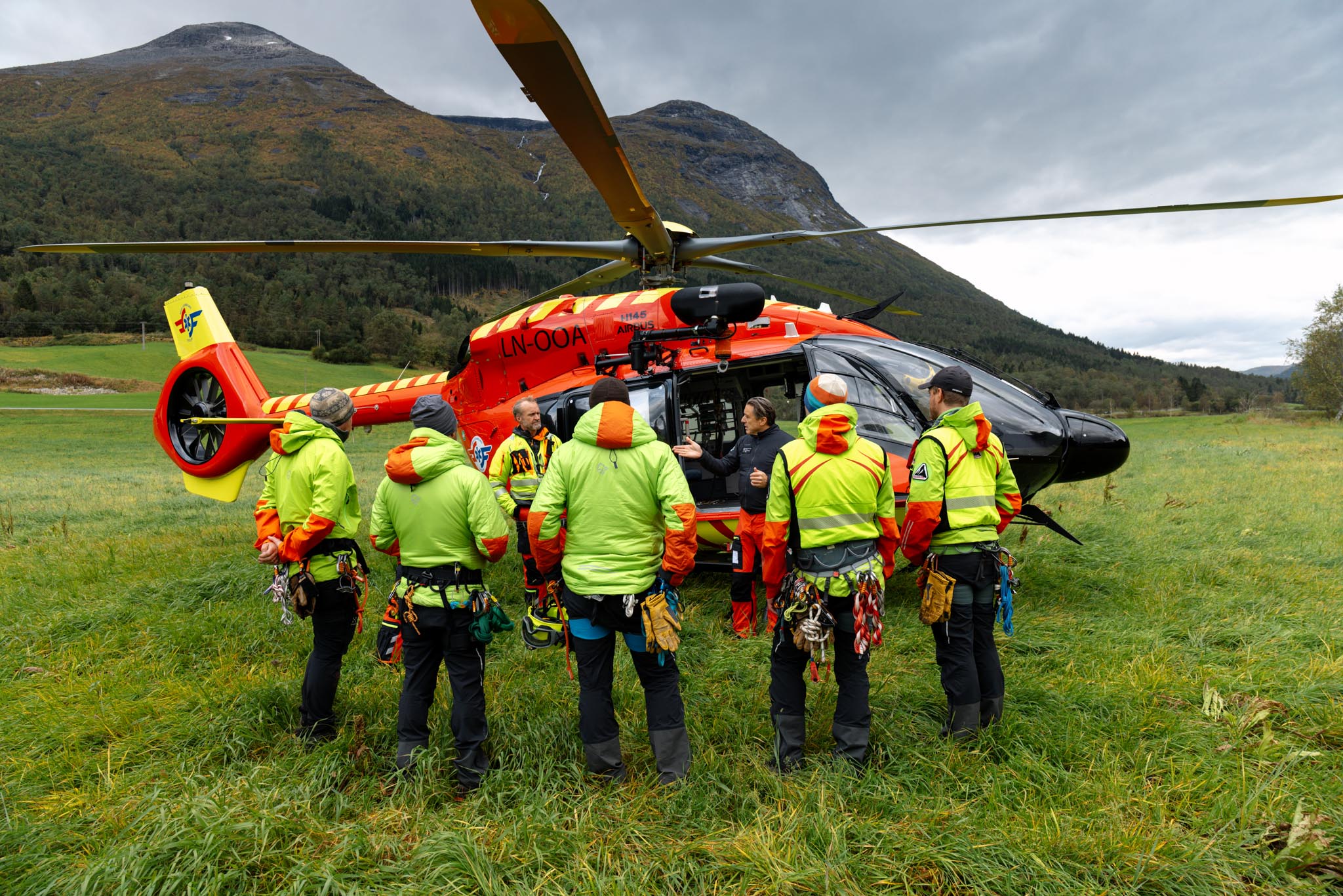 Utviklingshelikopteret på NARG øvelse i Loen