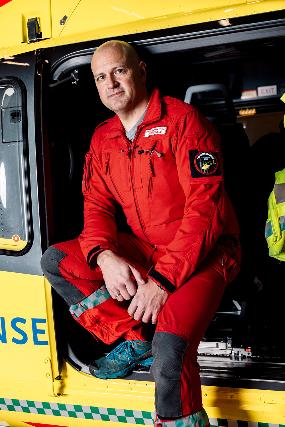 Portrett av luftambulanselege Einar Johan Tveit