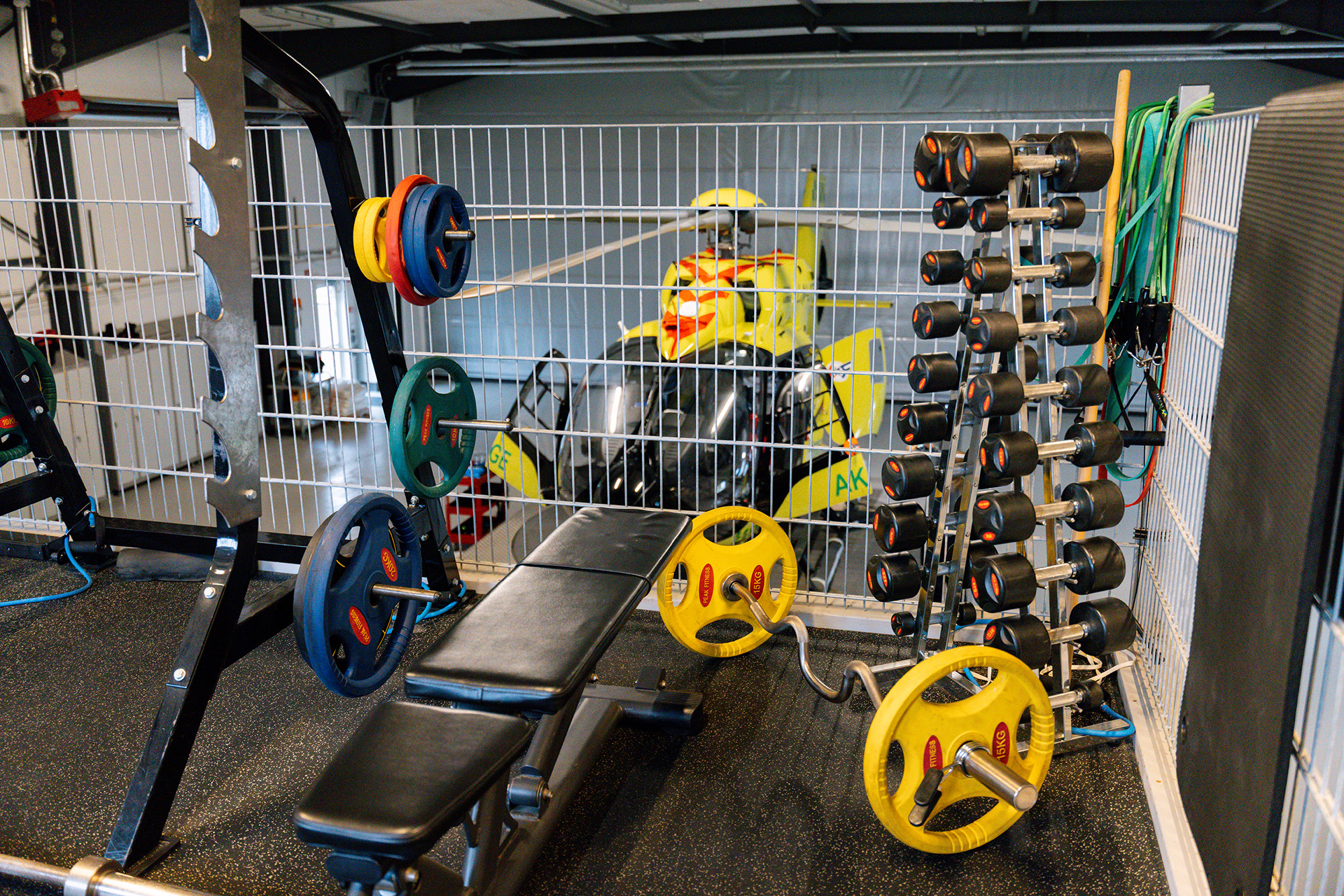 Treningsrom på Ringsted-basen