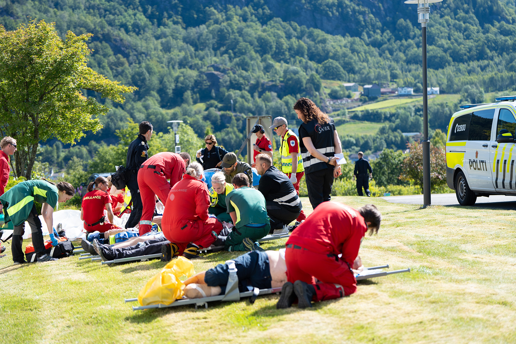 Øvelse med nødetater