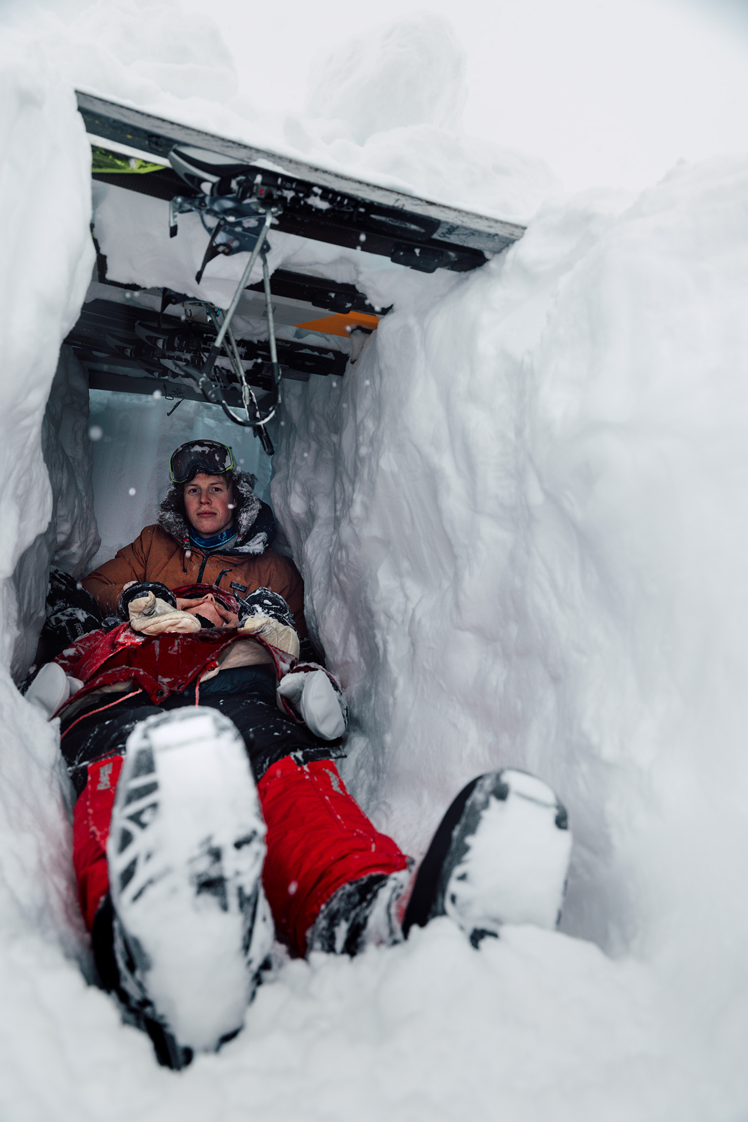 Person og pasient i kantgrop