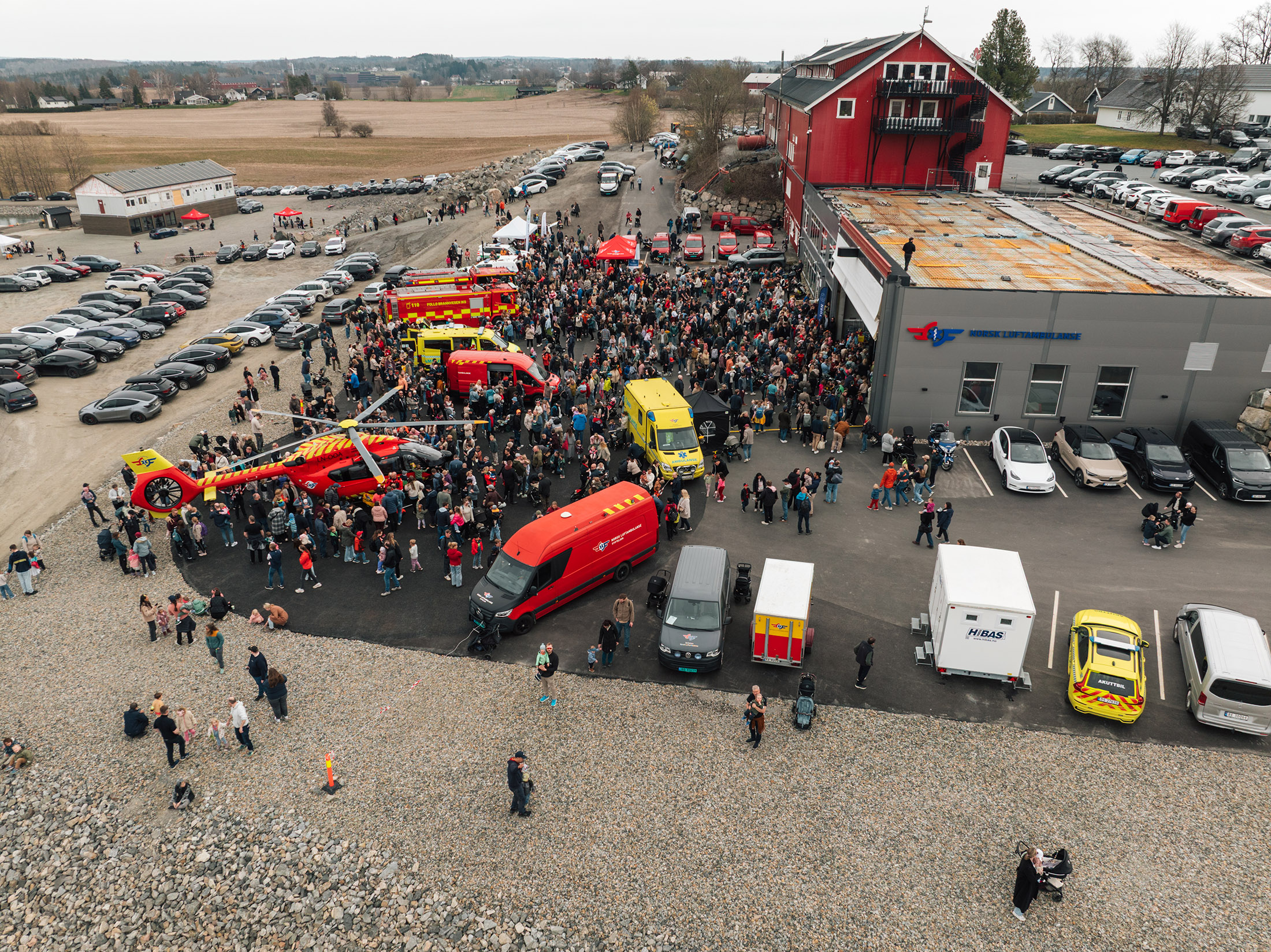 Oversiktsbilde over Akuttdagen 2026 tatt med drone.