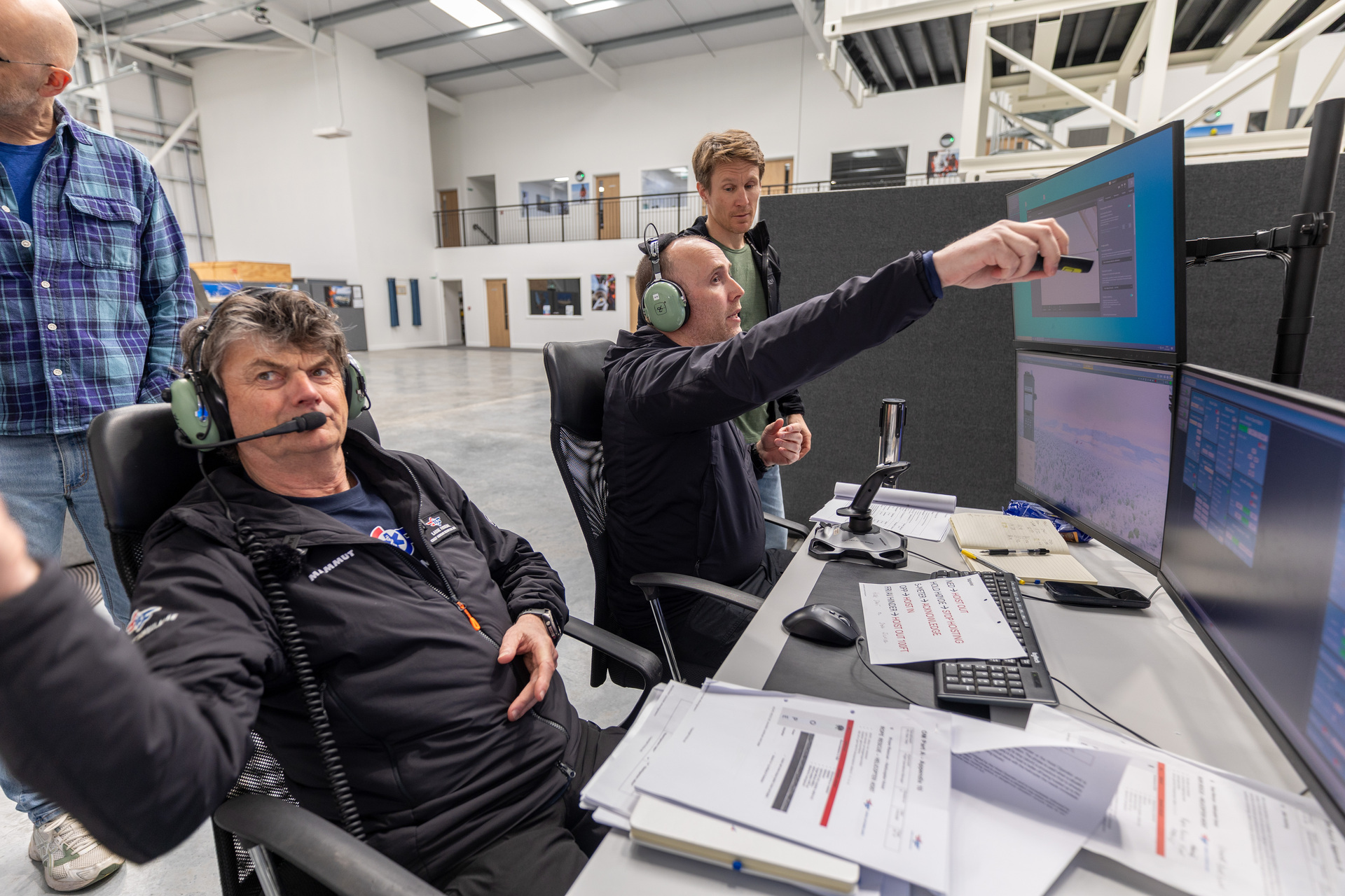 Researcher Thomas Nordgaard Dahle and training instructor Lasse Fossedal