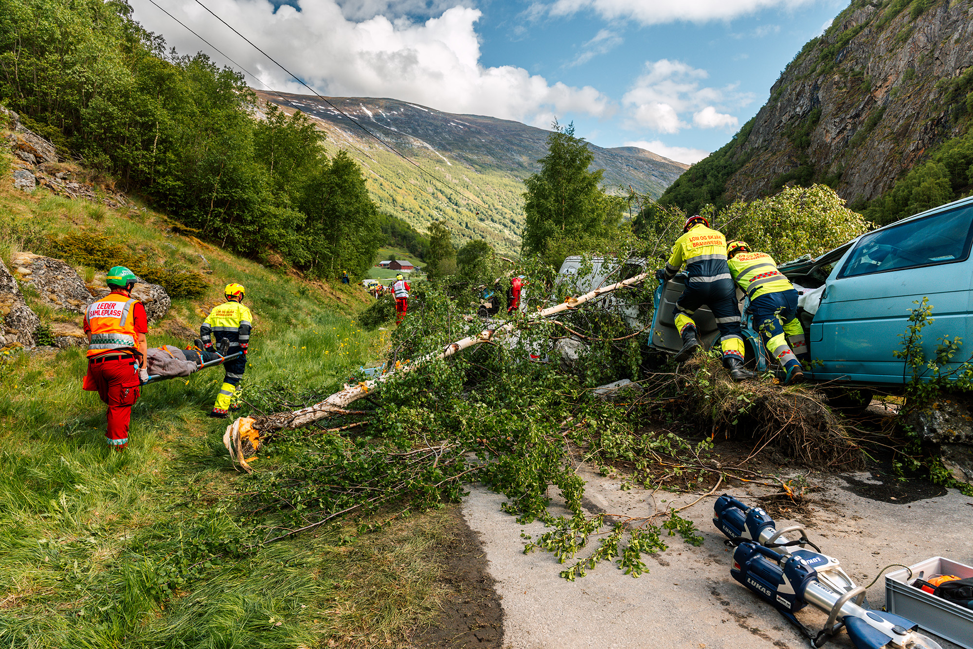 Øvelse trafikkulykke