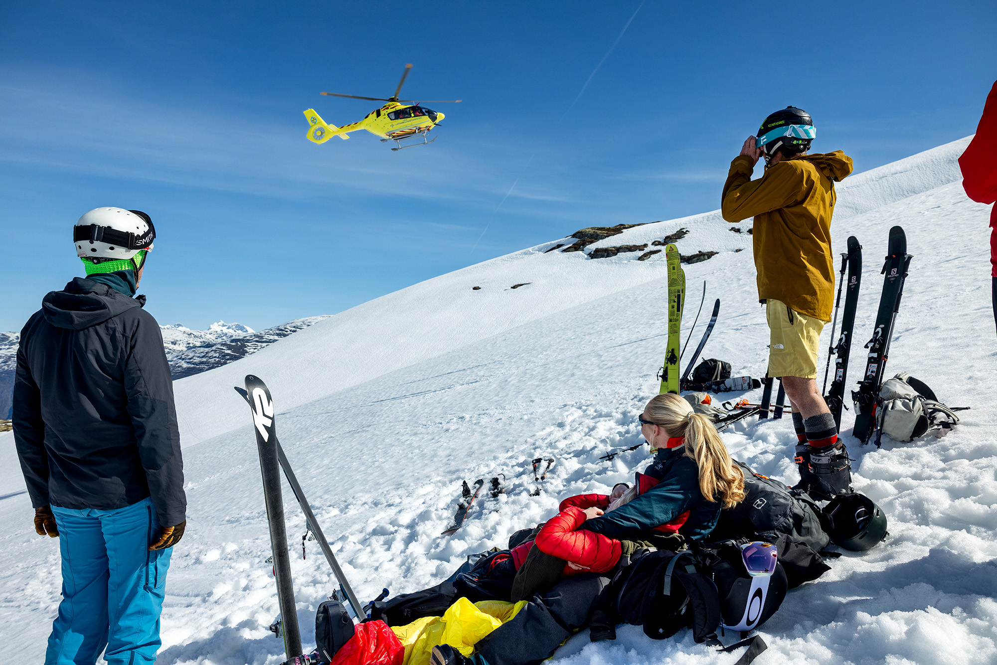 Helikopter og pasient