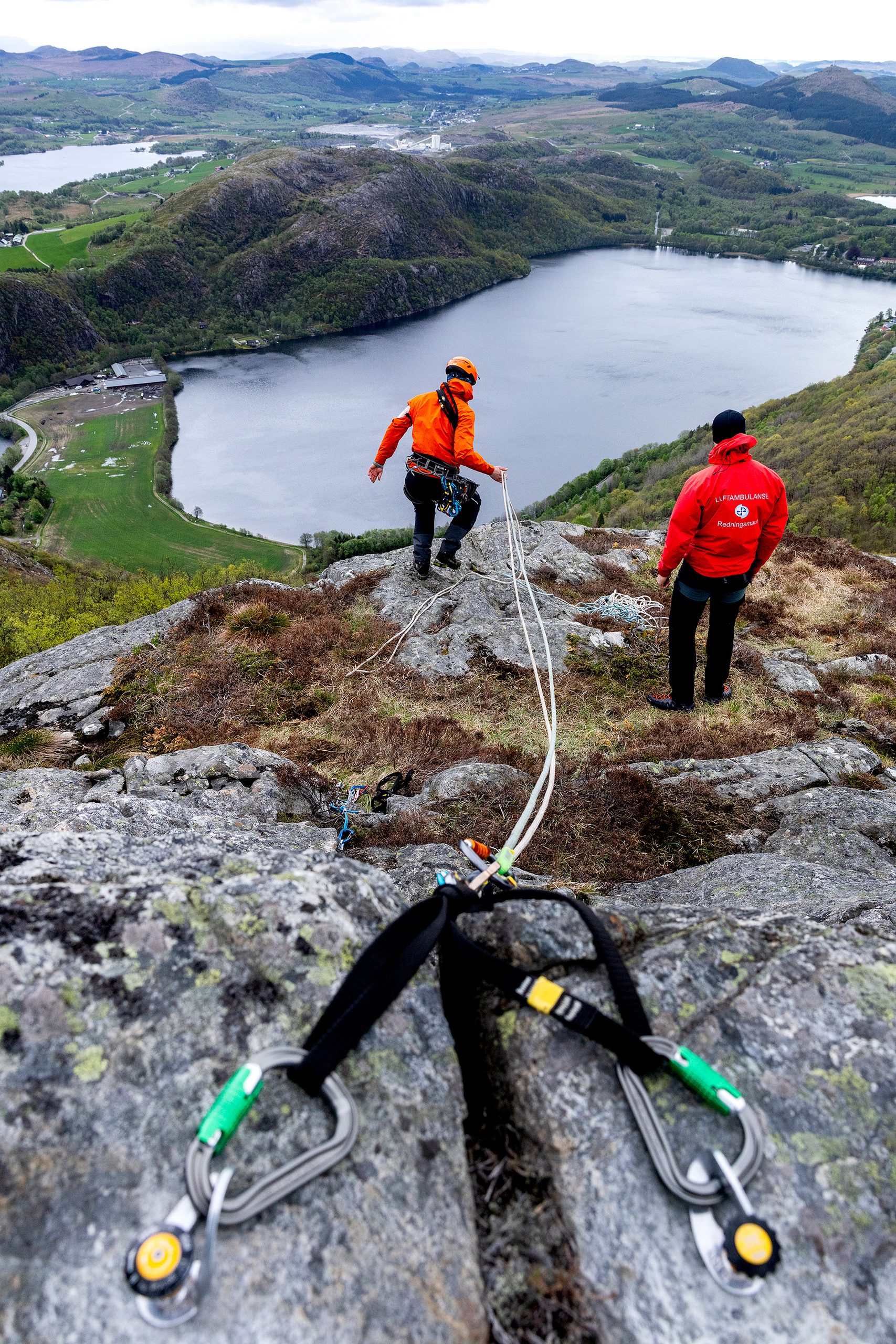 Redning i fjellsiden